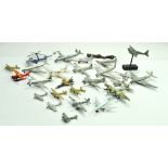 A mostly vintage group of aircraft including Dinky plus others. Fair to good.