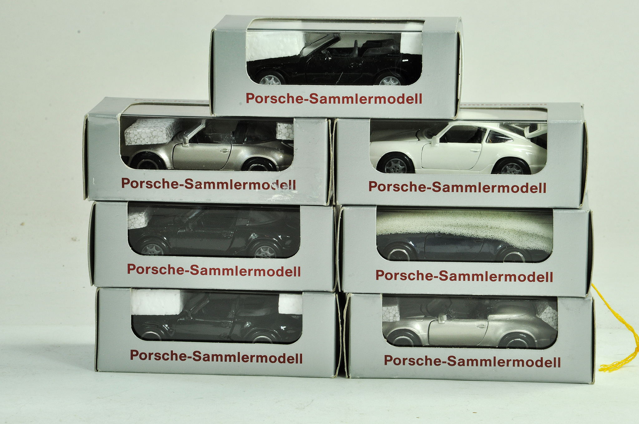 An interesting group of NZG diecast Porsche Models. Various colours. Excellent in boxes.