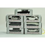 An interesting group of NZG diecast Porsche Models. Various colours. Excellent in boxes.