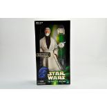 Star Wars 12" figure comprising Obi Wan Kenobi with glow in the dark lightsaber. Excellent in very