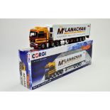 Corgi Diecast Model Truck issue comprising No. CC15212 MAN TGX Fridge Trailer in the livery of