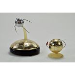 An interesting duo of Russian Duo Space Novelty issues including Desk Art - large piece is musical