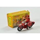 Benbros Motorcycle Telegraphy Boy Rider comprising red bike and rider. Some minor wear hence good in