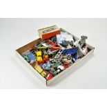 A group of diecast parts and components plus plastic and metal parts for spares and repairs only.