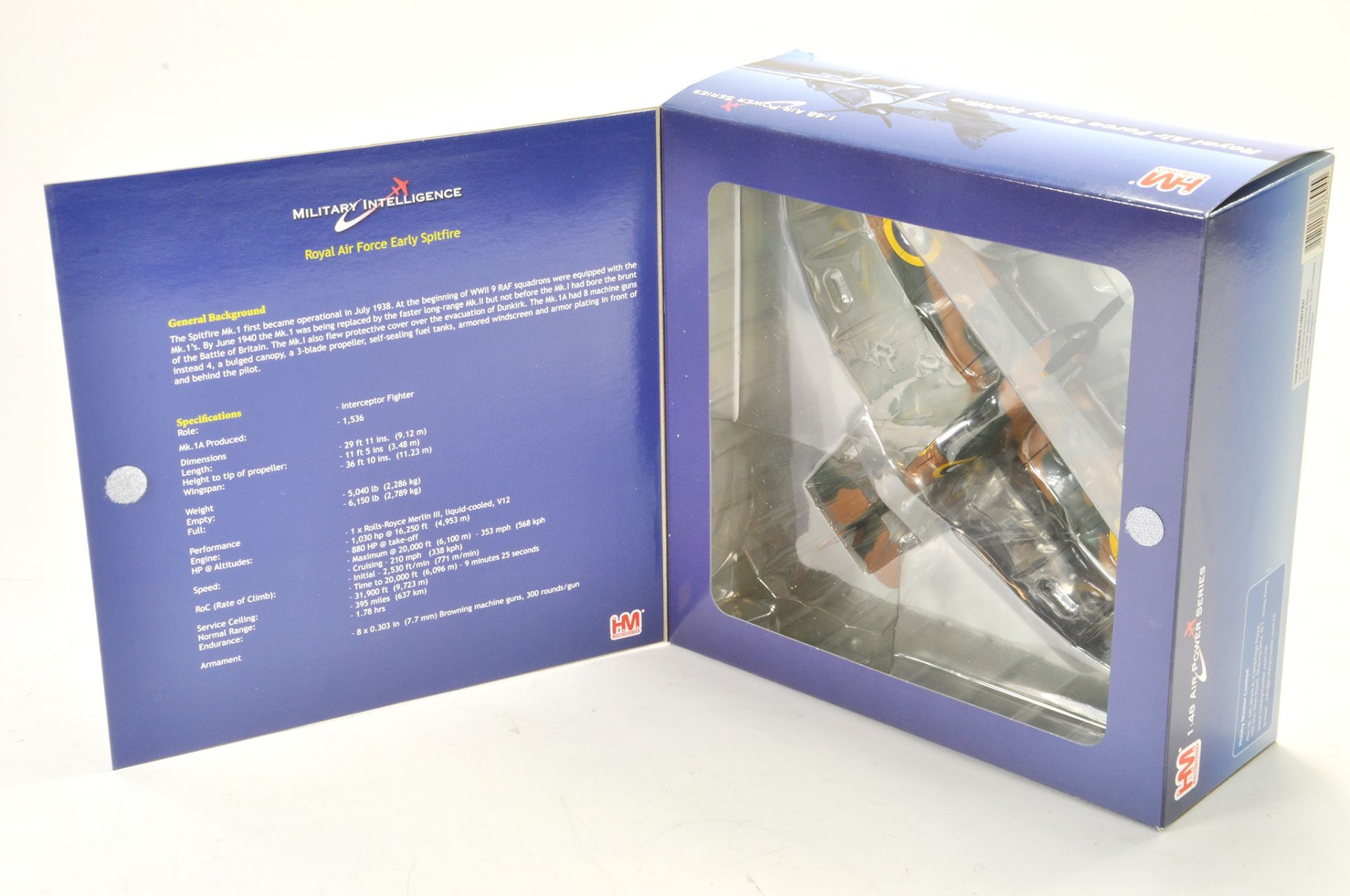 Hobbymaster Diecast Aircraft Air Power Series 1/48 comprising no. HA7804 Royal Air Force Early