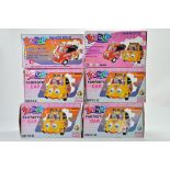 A group of six Novelty Battery Operated Chinese Bubble Car issues. All As new in boxes.