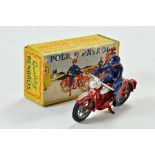 Benbros Police Patrol comprising red bike and blue rider. Some minor wear hence good to very good in