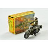 Benbros Army Dispatch Rider comprising green bike and rider. Some minor wear hence good to very good