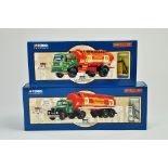 Corgi diecast models truck duo comprising No. 22801 Bedford Tanker in the livery of Shell BP plus
