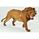 Vintage/Antique Taxidermy miniatures comprising large Lion. With real fur, glass eyes.