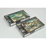 Revell Plastic Model Kit duo comprising Sherman Tank with Figures plus Panther Tank with Figures.