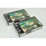 Revell Plastic Model Kit duo comprising Sherman Tank with Figures x 2. Certified Complete. Ex