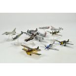 A Group of Various Die-cast Aircraft some with damage.