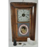 Late 19th Century OG (ogee) Oak Cased Wall Clock by Jerome and Co with Naples (or similar) Boy