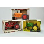 Ertl 1/16 farm issues comprising McCormick Farmall F-20 Tractor plus John Deere 420 and Scale Models