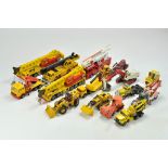 An assortment of mostly Construction Diecast comprising Siku, Majorette and others inc Mobile Cranes