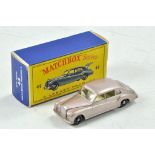 Matchbox regular wheels no. 44b Rolls Royce Phantom V. Metallic mauve with silver trim, white