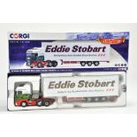 Corgi Diecast Model Truck issue comprising No. CC13754 Scania Box Step Frame Trailer in the livery