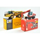 NZG 1/50 Construction issue comprising CAT D250E Articulated Dump Truck plus O&K MH 5 Wheeled