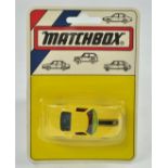 Matchbox Superfast No. 41A Ford GT - Made in Hungary - Yellow with red interior, blue tint windows