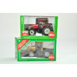 Siku 1/32 Farm issue comprising McCormick TTX210 Tractor plus JCB Fastrac. Both excellent in