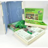 Subbuteo duo of sets which appear predominantly complete plus a pitch.