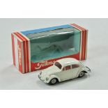 Tekno No. 819 Volkswagen Beetle in white with red interior and cast metal wheels. Appears