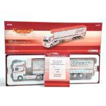 Corgi Diecast Model Truck issue comprising No. CC13725 Scania Curtainside in livery of Barry