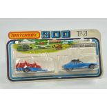 Matchbox Superfast Twin Pack No. TP21 comprising Citroen and Bike Trailer. Excellent on original