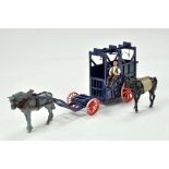 Five Resin Plastic / Metal Bespoke Hand Made 1/32 Horse Drawn Vintage Livestock Transporter Cart