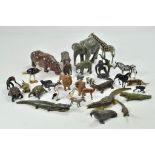 Britains Lead Metal Zoo Series comprising various animals, generally very good with minor wear, some