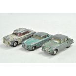 Triang Spot-On trio of worn diecast vehicle issues. With obvious signs of wear.