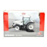 Universal Hobbies 1/32 Farm issue comprising Massey Ferguson MF8690 White Edition Tractor.