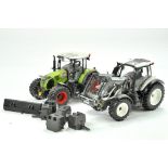 Wiking duo of 1/32 Tractor issues comprising Claas and Valtra. Some light damage and would benefit
