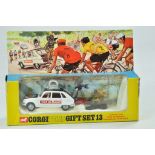 Corgi Gift Set. No. 13 Renault R16 Paramount Film Unit Tour De France. Cameraman, cyclist, in a