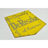 An original Enamel double sided advertising sign, Quality DeReszke of course. Some edge wear as