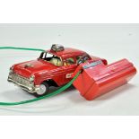 Marx Battery Operated Remote Control Tinplate Fire Chief Car. Bright example is generally