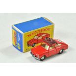 Matchbox Regular Wheels No. 67b Volkswagen 1600TL. Red Body with white interior, maroon roof rack