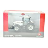 Universal Hobbies 1/32 Farm issue comprising Massey Ferguson MF8690 White Edition Tractor.