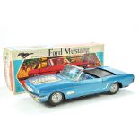 HG Wathen & Co Japanese Battery Operated Tinplate Ford Mustang. Superb toy is impressively good,