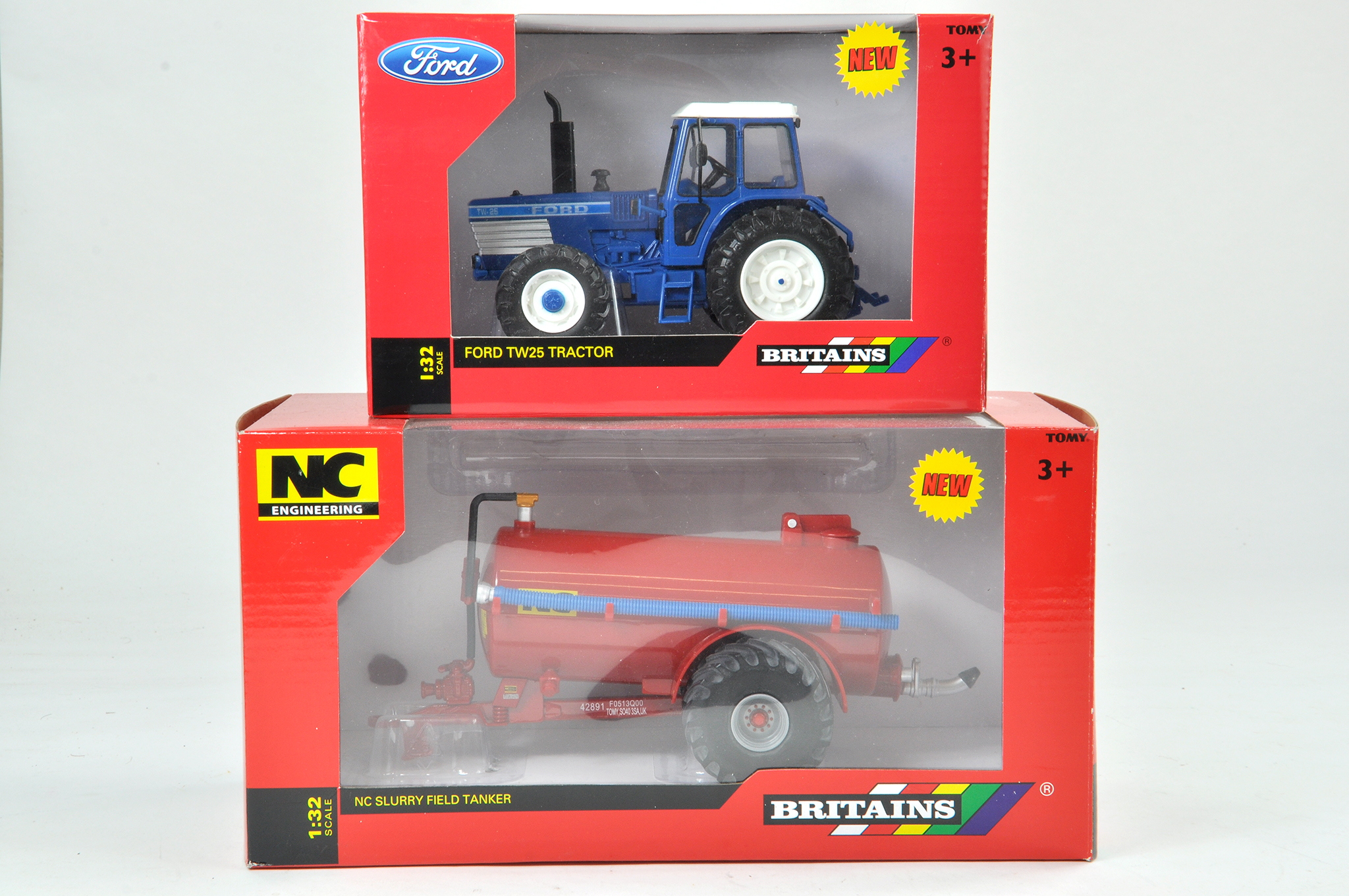 Britains 1/32 Farm issue comprising Ford TW25 Tractor plus NC Slurry Tanker. Previously on