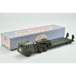 French Dinky No. 890 Berliet Military Transporter with Low Loader. Generally very good, some minor