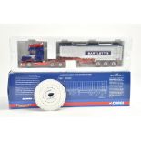 Corgi Diecast Model Truck issue comprising No. CC12813 Scania T Dump Trailer in the livery of