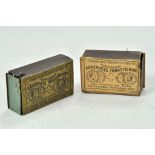 Antique issue DRGM clockwork Matchbox duo - likely early 1900's - used to prank the user. Obvious