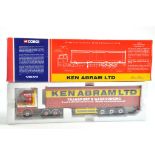 Corgi Diecast Model Truck issue comprising No. CC12411 Volvo Curtainside in the livery of Ken Abram.