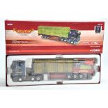 Corgi Diecast Model Truck issue comprising No. CC13721 Scania Flatbed Straw Trailer in livery of G