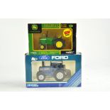 Ertl 1/32 Ford TW5 Tractor plus Britains John Deere 4020. Both excellent with slightly worn boxes.