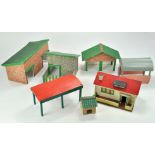 An assortment of 1960's / 70's wooden farm buildings.