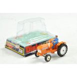 Dinky No. 308 Leyland Tractor in orange with white wheels and driver. Excellent with little sign