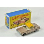 Matchbox Regular wheels No. 25d Ford Cortina. Metallic light brown with white interior and unpainted